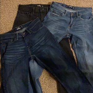 Lot of 3 Pairs Men’s Hollister Jeans 28 by 30